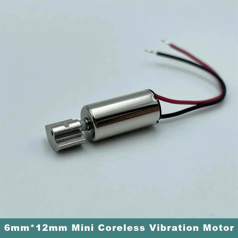 

6mm*12mm Mini Coreless Vibration Vibrating Motor DC 1.5V 2.4V 3V Small Vibrator Eccentric Wheel DIY Toy Massager Toothbrush