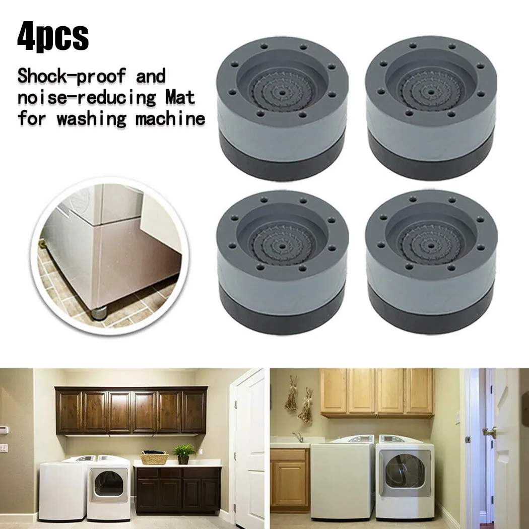4pcs Shock Noise Cancelling Anti-slip And Noise-reducing Washing Machine Support Plastic+TPU Soft Glue Home Appliance Parts