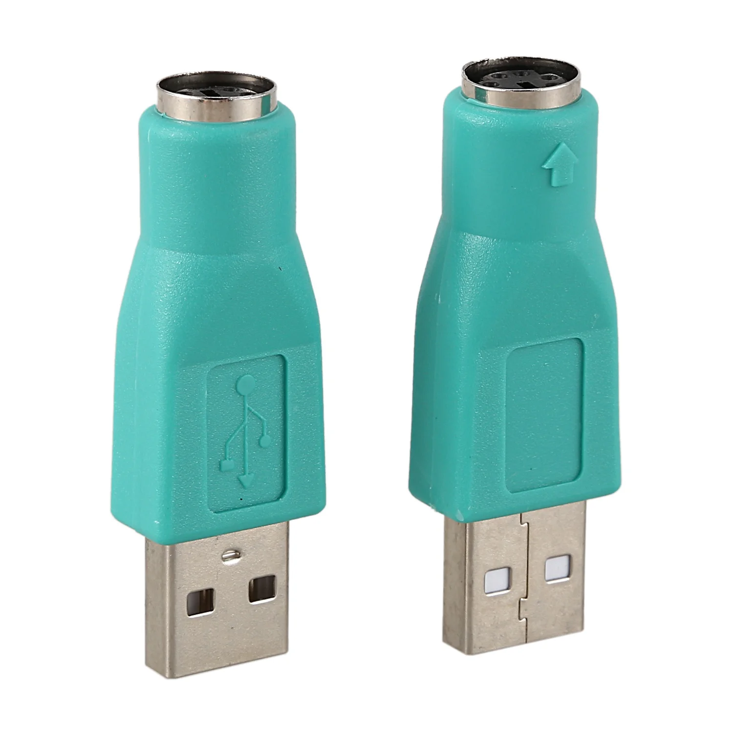 

2 шт., адаптер USB 2,0 папа-PS/2 мама для мыши и клавиатуры