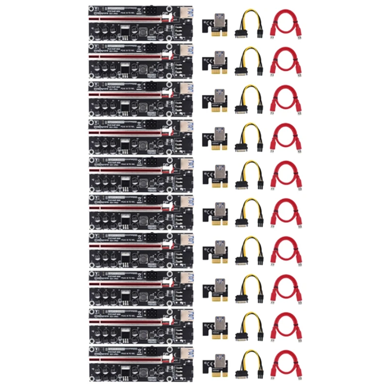 

10 шт., видеокарта PCIE Riser 011 V011pro PCI E Express PCI-E 16X