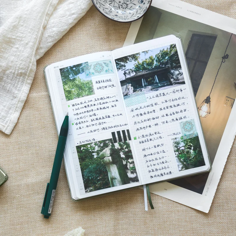 Кинбор Еженедельный планировщик китайского стиля, блокноты и журналы 88 листов, маленький блокнот Диари Планнер для студентов, учебные канцелярские товары.