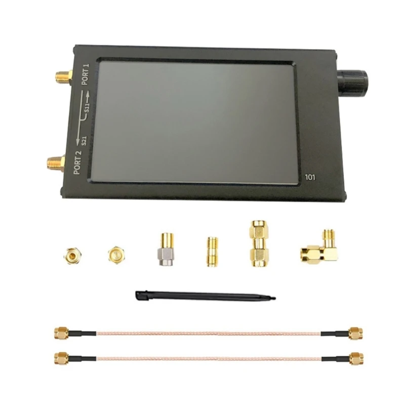 

4.3-inch Screen Handheld Vector Networks Analyzers HF/VHF/UHF Antenna Standing Waves Analyzers with Stoage Bag Set