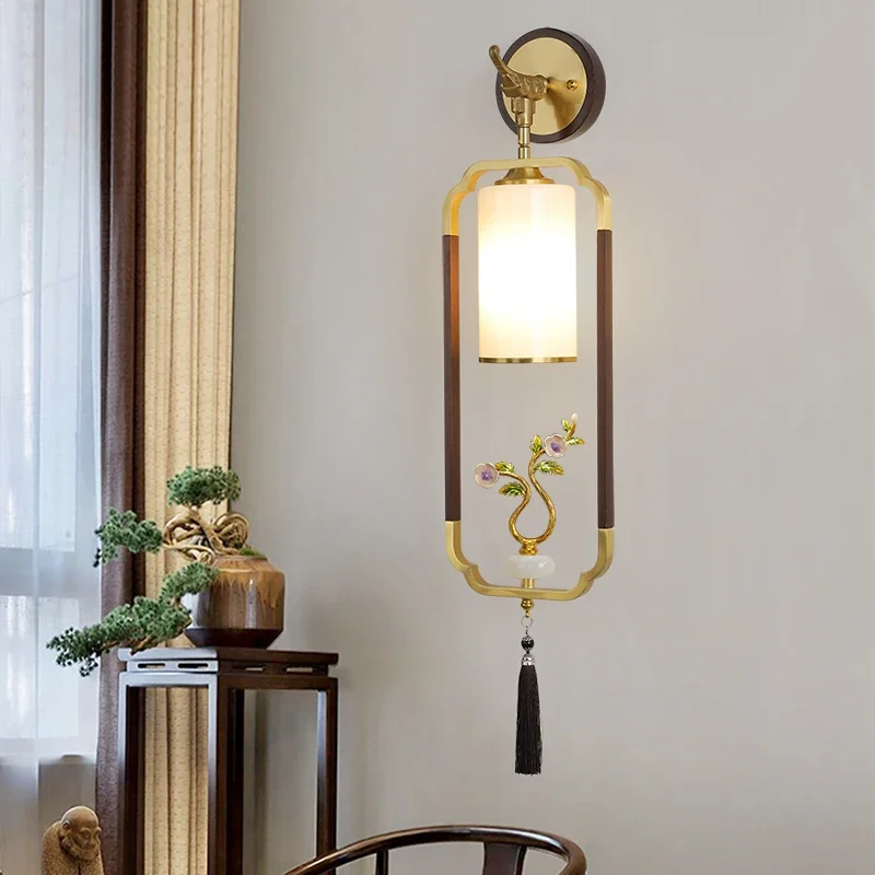 ULANI современный латунный настенный светильник в китайском стиле ретро