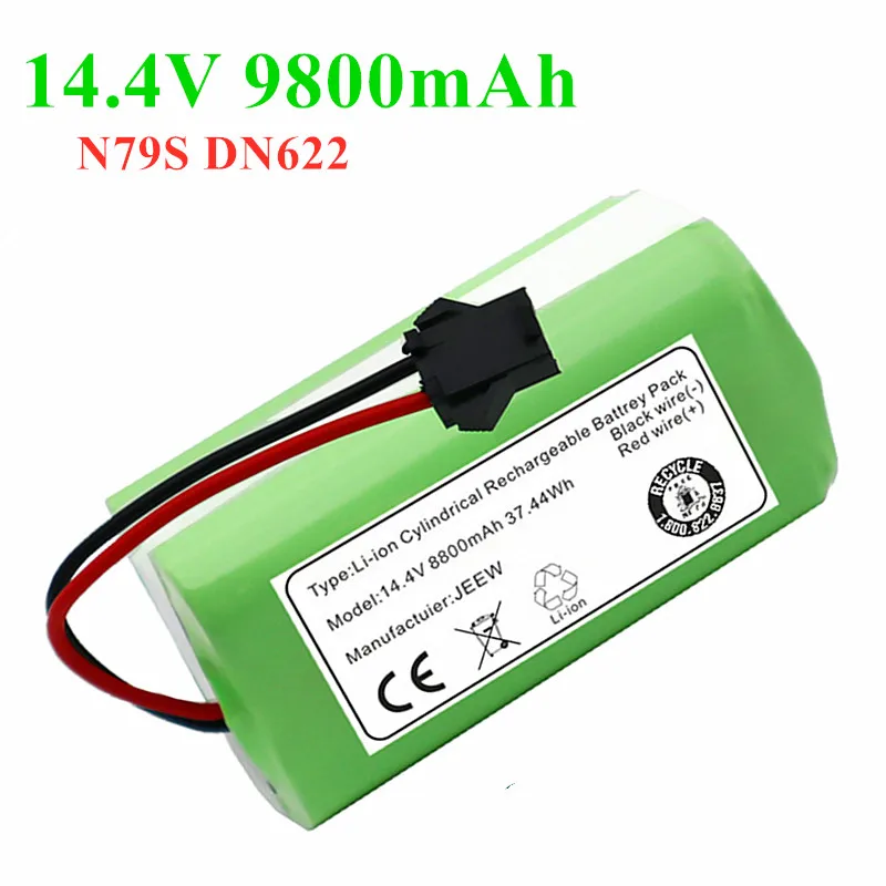 

14.4V 12800mAh Li-Ion Akku Für Conga Exzellenz 990 1090 Ecovacs Deebot N79S DN622 Eufy Robovac 11 35C X500 Akku Für Staubsauger