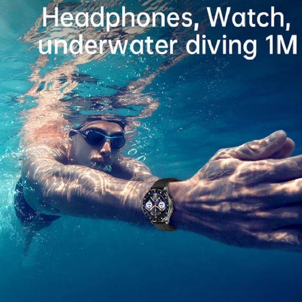 Умные часы NFC с шумоподавлением 2 в 1 цвет ассортименте