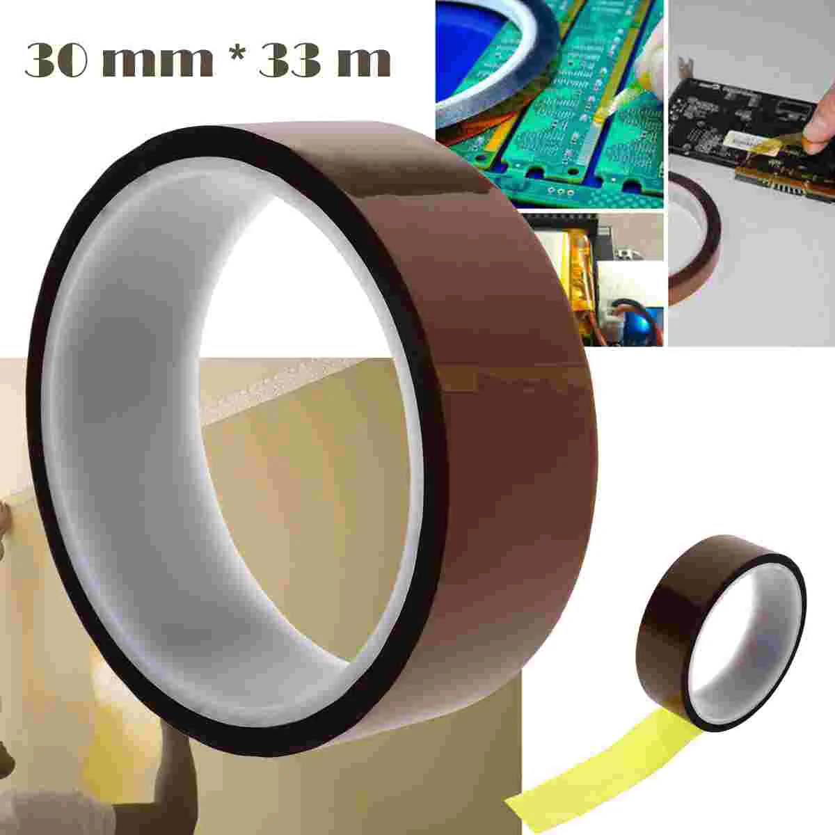 

Tape Heat Polyimide Resistant Adhesivesublimation Film Masking Transfer Soldering Temperature Electrical Proof Tapes Insulating