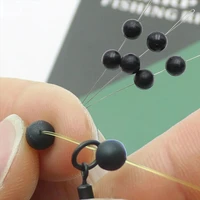 3mm 12mm sea night plastic black round fishing floats beads soft and hard bean