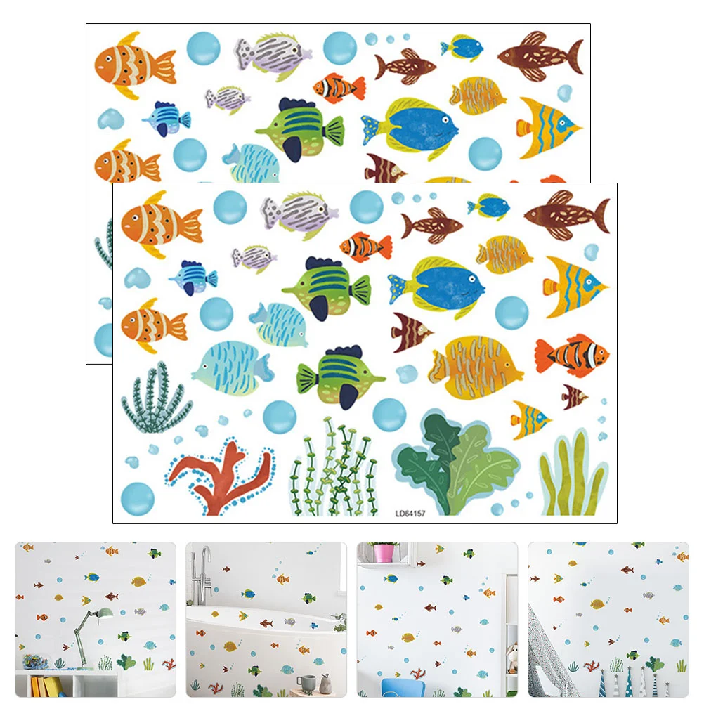 

Wallsea Sticker Decals Ocean Stickers Decal Decor Animal Stick Wallpaperunderwater Dolphin Marine Kidswindowroom Baby The World