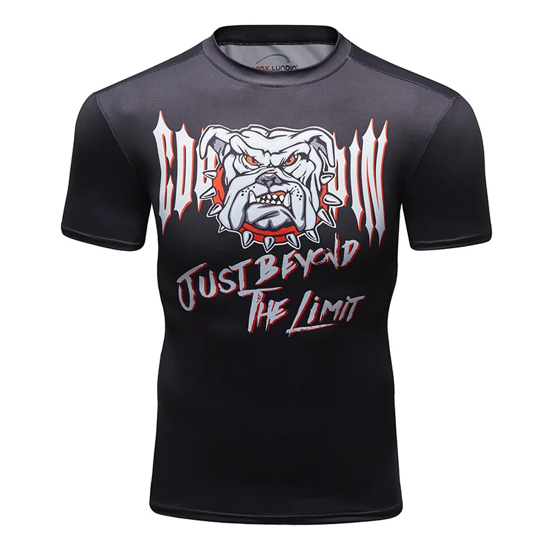 New Sport Shirt Men Short Sleeve Quick Dry Top Solid Crossfit T Shirt Gym Fitness Running Workout Exercise Jerseys Rashgard Man