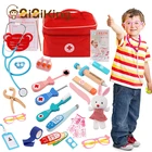 Набор детских деревянных игрушек-врачей, симуляция семьи, врачей, медсестер, медицинский комплект, ролевые игры, аксессуары для лечения больниц, детская игрушка