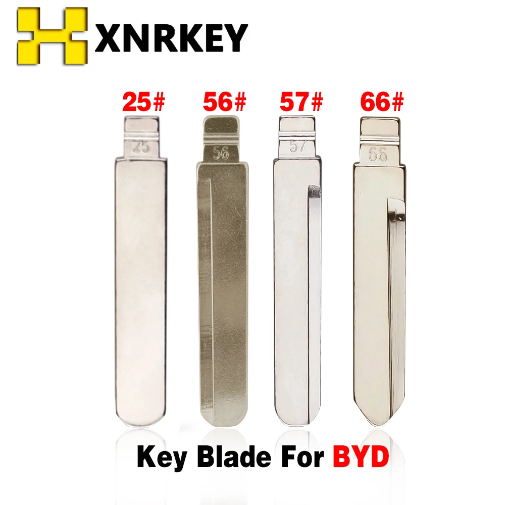 

XNRKEY #25 #56 #57 #66 Key Blade for BYD F3 F3R F0 Geely Vision Lifan 620 Car Key Metal Uncut Blank Replacement