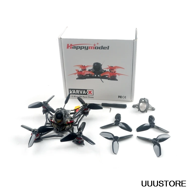 

Гоночный Дрон Happymodel Larva X 100 мм Crazybee F4 PRO V3.0 2-3S 2,5 дюйма AIO FPV с камерой BNF w/ Runcam Nano2