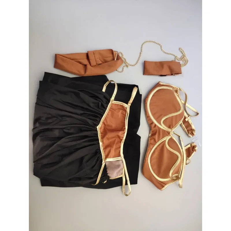 Женский сексуальный костюм принцессы Leia на Хэллоуин ведомого элемента старинное