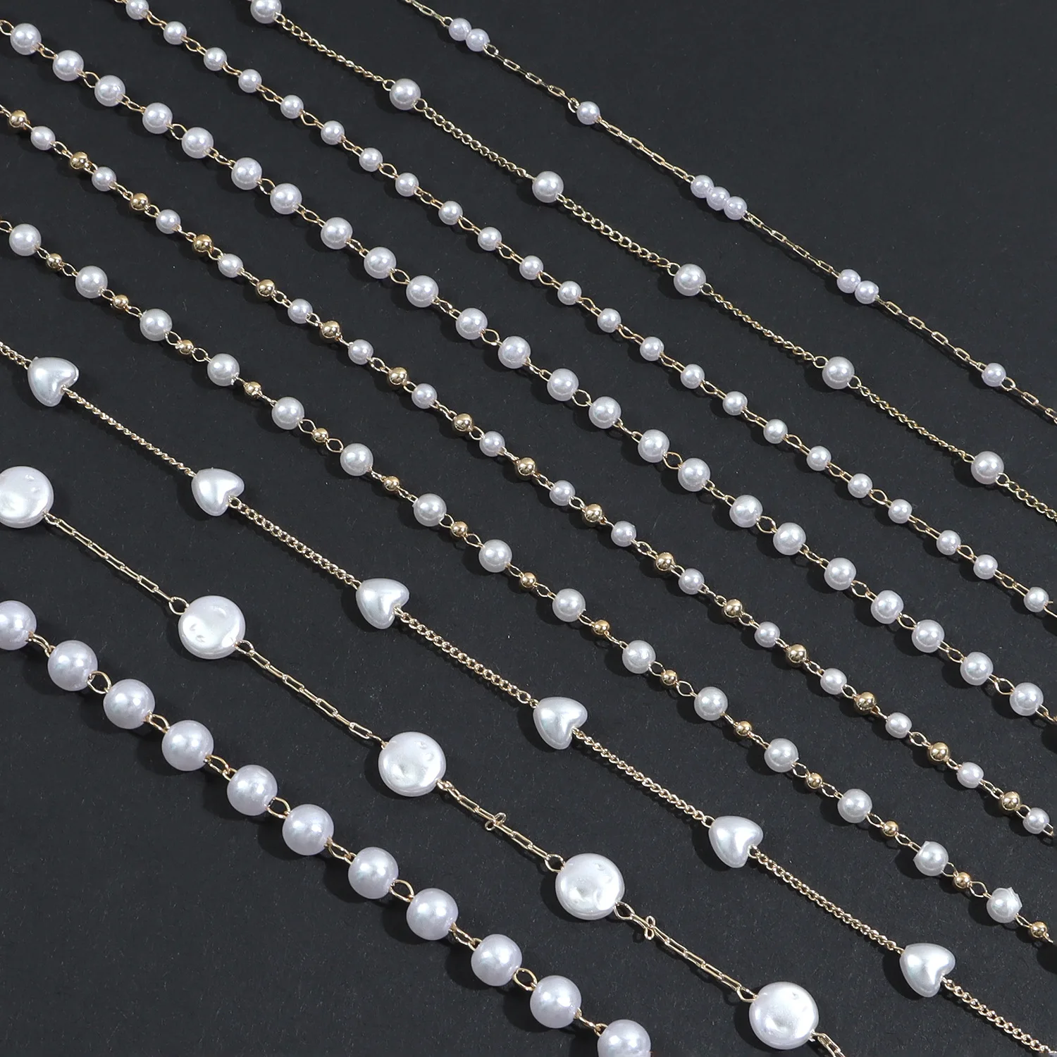 

1 Meter Stainless Steel Gold Freshwater Pearl Necklace Chains For DIY Eyeglasses Necklaces Anklet Supplies Jewelry Making Crafts