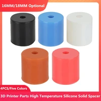 4pcs 1618mm high temperature silicone solid spacer hot bed leveling column height for cr 10 cr10s prusa i3 3d printer part
