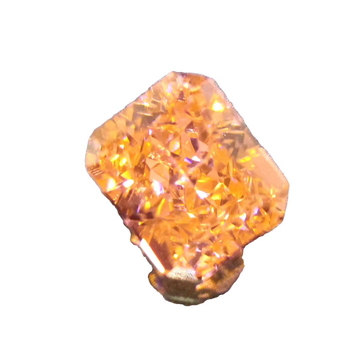 Redean Papalacha Голый Камень Прямоугольный Ледяной Цветок Огранки Сапфировый Порошок