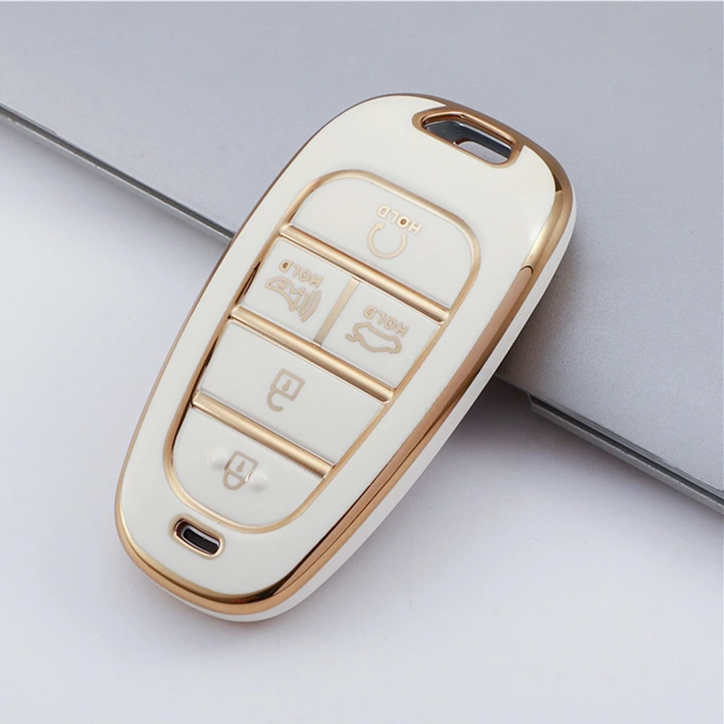 

Tpu Car Key Case Cover For Hyundai 5 Button Sonata Sel 7 Button IONIQ 5 NEXO Tucson Sonata 2020 Grandeur 2020 Sonata Limited