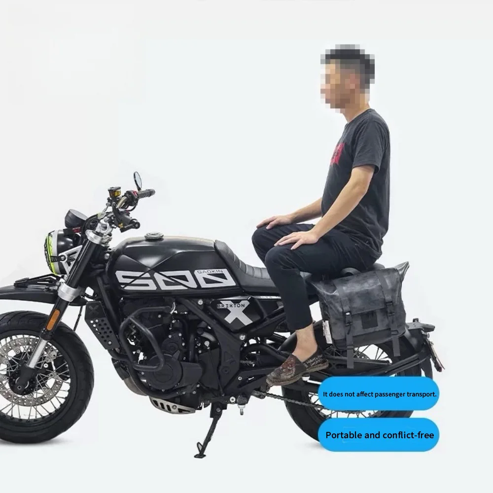 Фото Боковая сумка GK500 предназначена для мотоциклов Brixton Crossfire 500 и вмещает шлем. Это запираемая быстросъемная рамка. №3