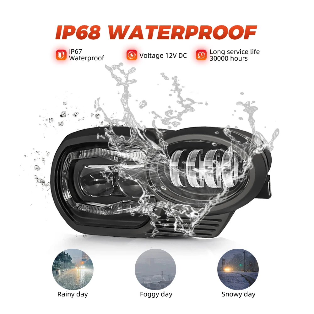 Светодиодные фары для мотоциклов BMW K1200R 2005-2009 K1300R 2010-2013 дальнего ближнего света DRL