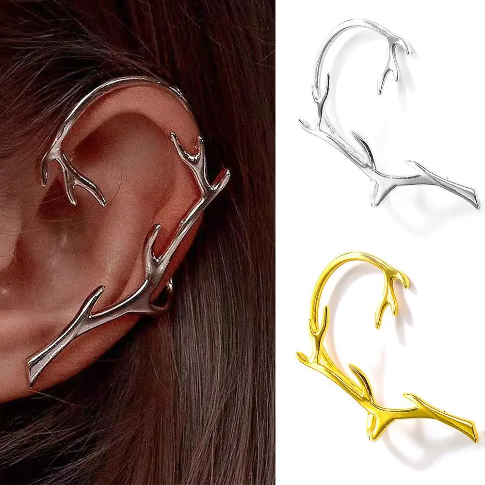 Серебристые/золотые эльфийские клипсы для ушей | AliExpress