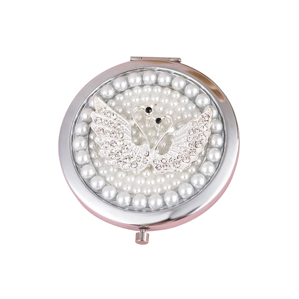 

Mirror Makeup Round Pocket Travel Portable Compact Vintagebeauty Hand Held Vanity Purse Small Decorative