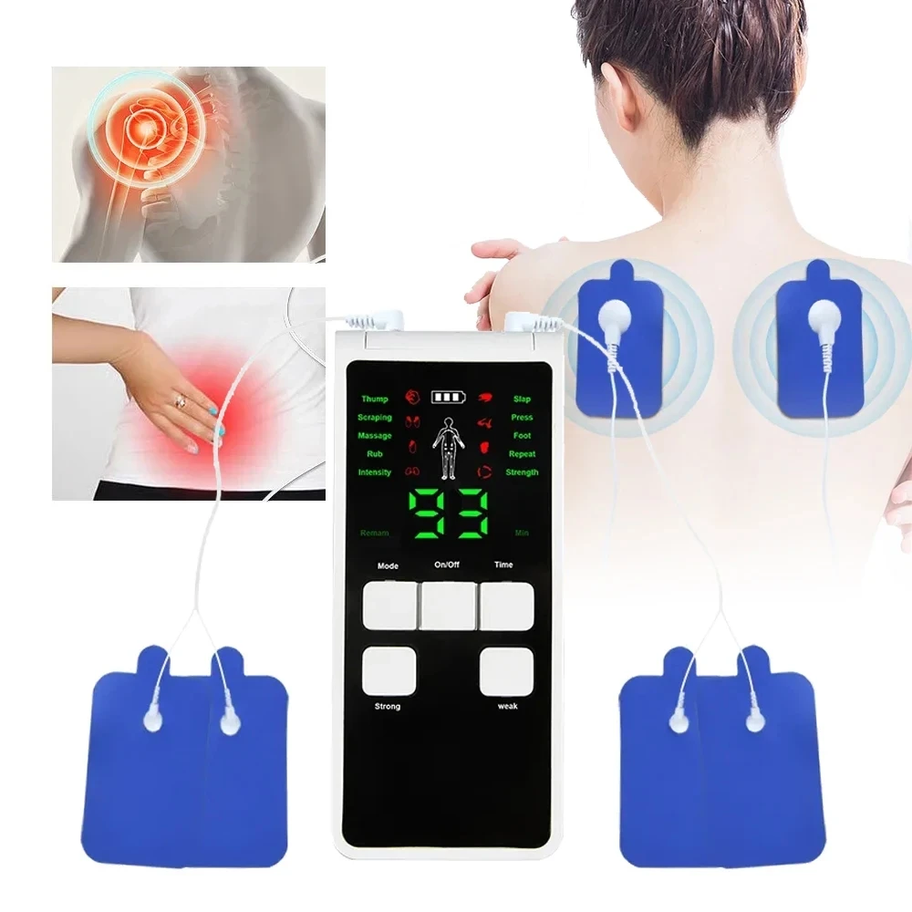 Мини-массажер для шеи Monclique с 8-режимным электрическим стимулятором релаксации