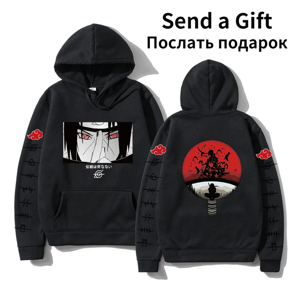 Itachi Hoodie Anime Narutos Sweatshirt Uzumaki Akatsuki Sakura Kakashi Sasuke Hinata Hyuga Harajuku Sweatshirts Man Woman Clothe