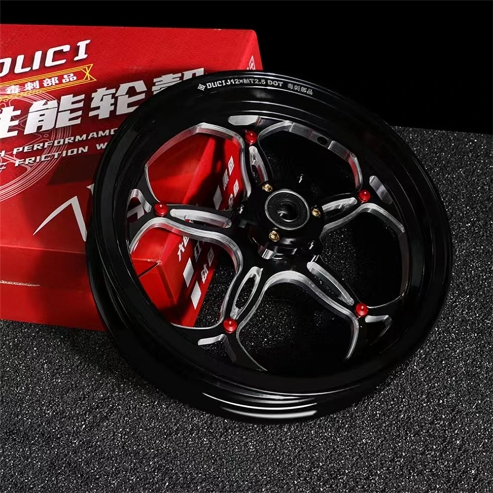 Модифицированное колесо мотоцикла 12*2 5 дюйма алюминиевые передние колеса с ЧПУ