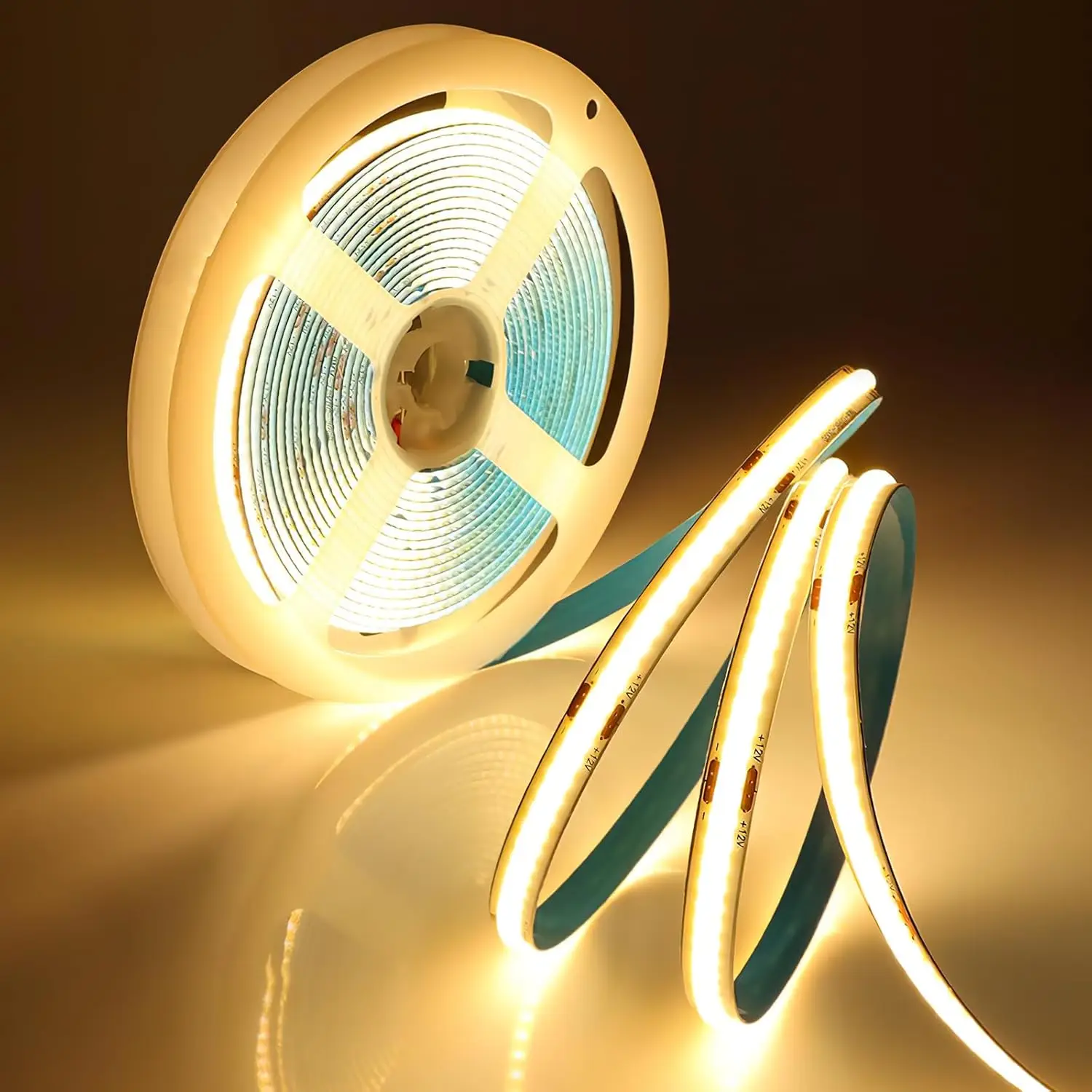 Светодиодная лента Oeegoo COB 2M 3000K Теплый белый (только полоса) светодиодная с