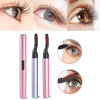 electric eyelash curler long lasting electric heated curling eye lashes reusable eyelash brush eyelash grafting makeup tools