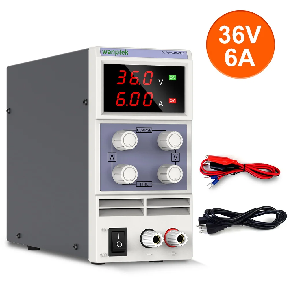 

Wanptek Laboratory dc power supply adjustable voltage regulator stabilizer switching variable bench source 30v 10a 60V 5A