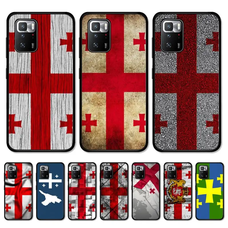 

Georgia flag Phone Case for Redmi Note 8 7 9 4 6 pro max T X 5A 3 10 lite pro