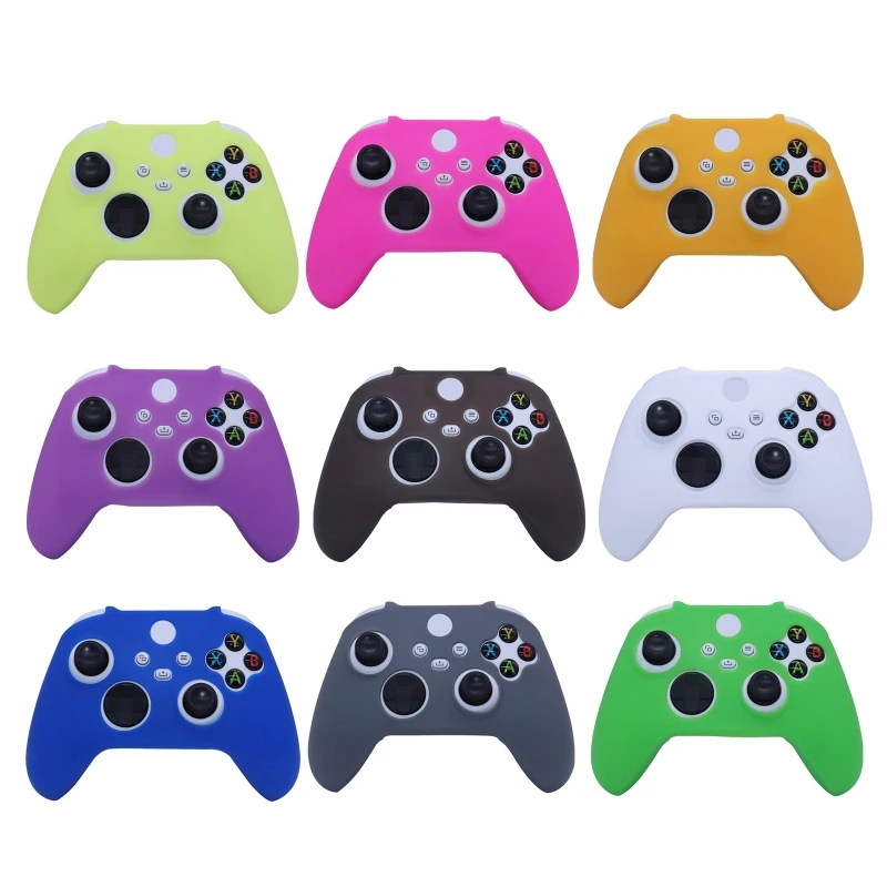 

Soft Silicone Case For Xbox Series X/S Controller Protective Skin Gamepad Rubber Skin Thumb Grips Cap Joystick Cover
