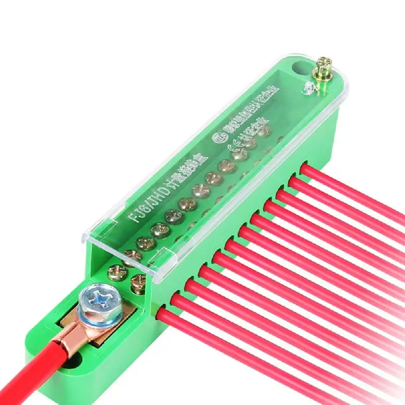 

UYANGG Unipolar Splitter Junction Box Retardant Metering Cabinet Wire Terminal Block Retardant Flame Retar Electrical Accessorie