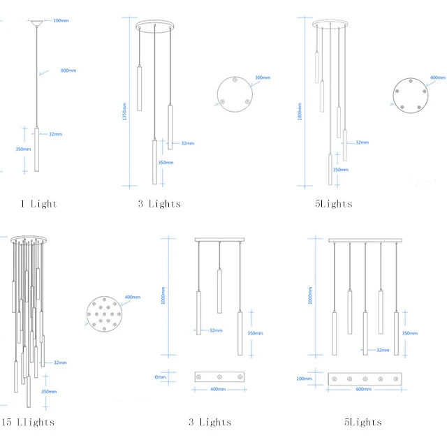 Подвесная железная лампа длинная в форме лестницы столовой гостиной