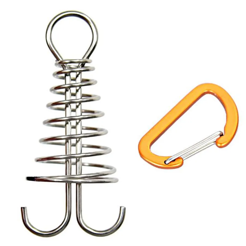 

10 шт. ветрозащитный Открытый Тент Палатка с фиксированным крючком Пряжка доска напольные Пружинные гвозди фиксированная Пряжка крючок акс...