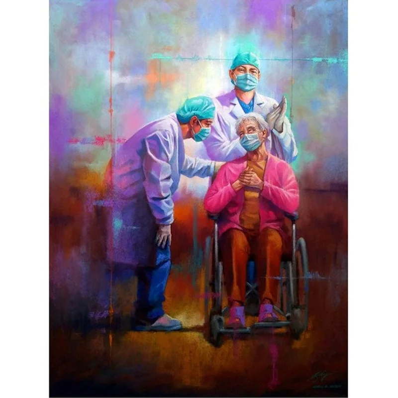 

Алмазная живопись врач-медсестра 5d Сделай Сам мозаика полностью квадратная круглая Дрель Алмаз Стразы Алмазная вышивка картины