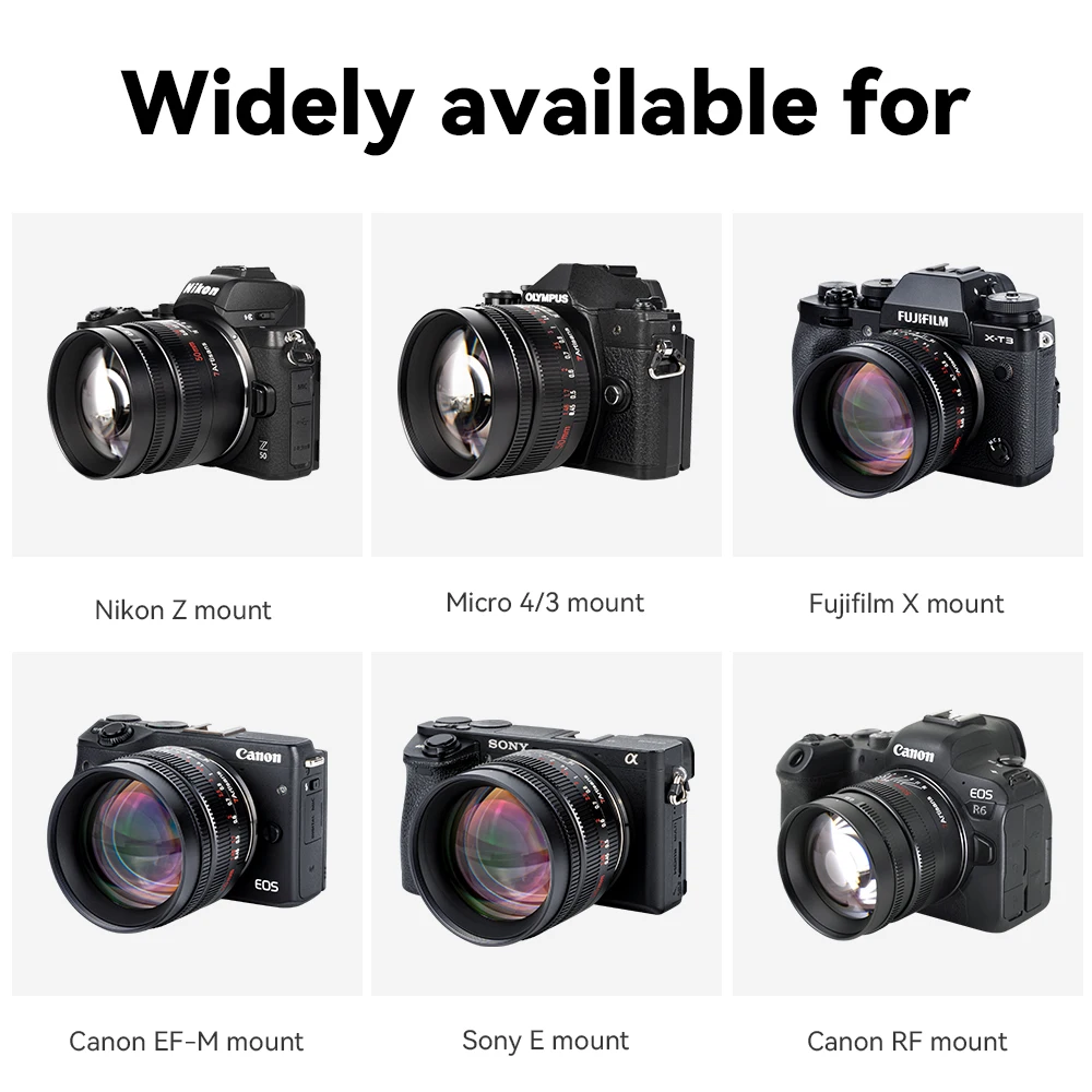7artisans 7 artisans MF 50mm F0.95 APS-C Large Aperture Prime Lens for Sony E Canon EOS-M Canon RF Fuji FX Nikon Z Z50 Micro 4/3 images - 6