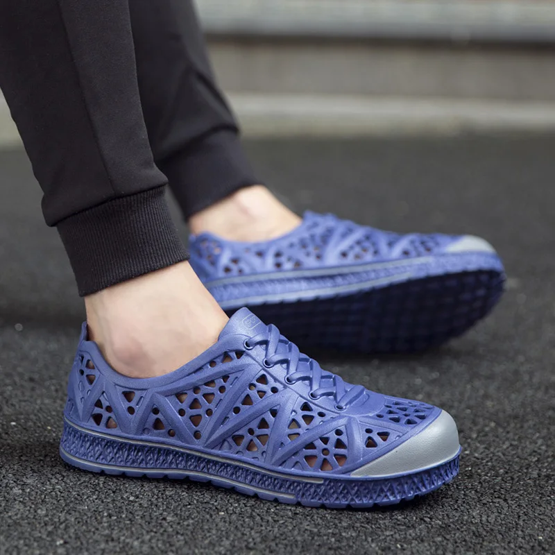 Шлепанцы мужские легкие открытый бассейн сандалии удобная обувь для сада и пляжа