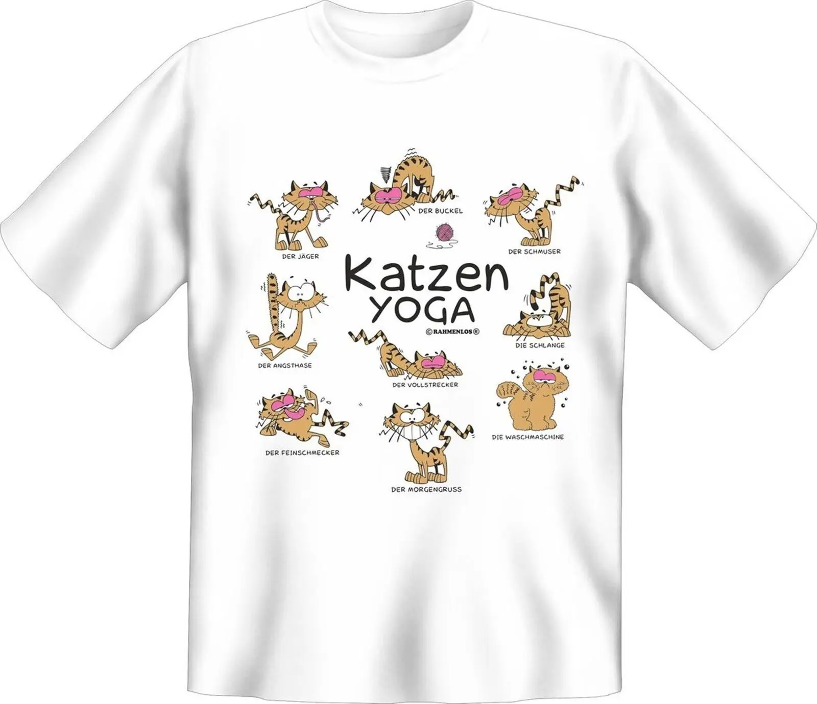 Футболка Katzen Yoga Забавные Рубашки для праздника