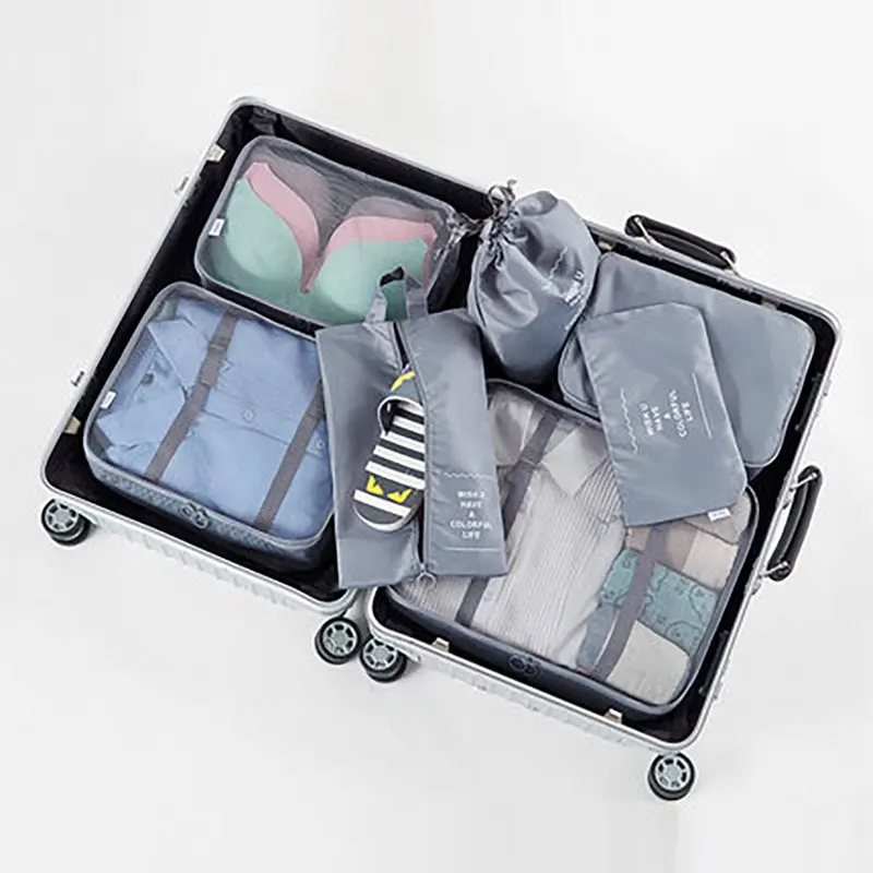 6/7/8PCS Packing Cubes for Travel Luggage Organiser Bag Compression Pouches Clothes Suitcase, Packing Organizers Storage Bags fo