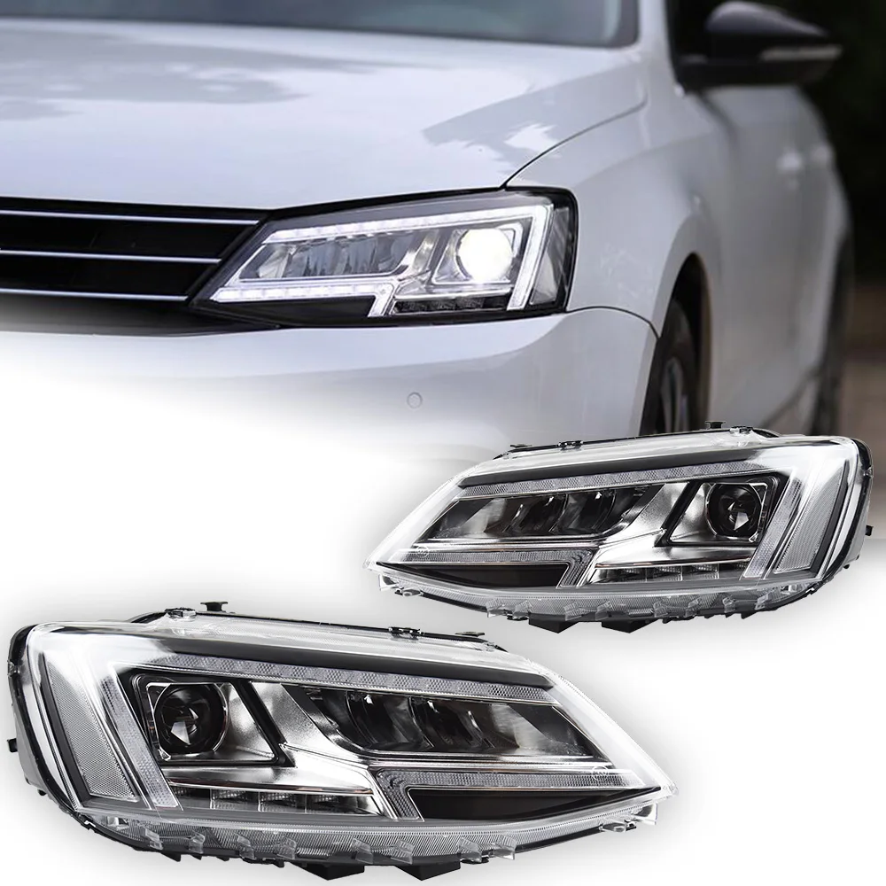 

AKD Car Styling Head Lamp for VW Jetta Mk6 LED Headlight Projector 2012 Lens Animation Dynamic Signal DRL Automotive Accessories