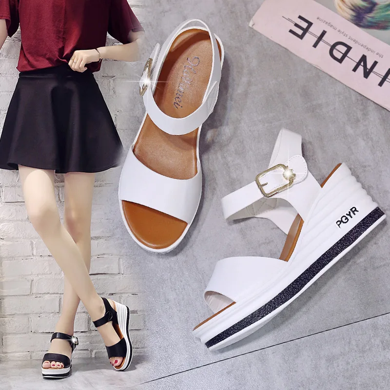 

2021 summer new wedge sandals female Roman fashion shoes platform sandals wedges shoes for women high heels