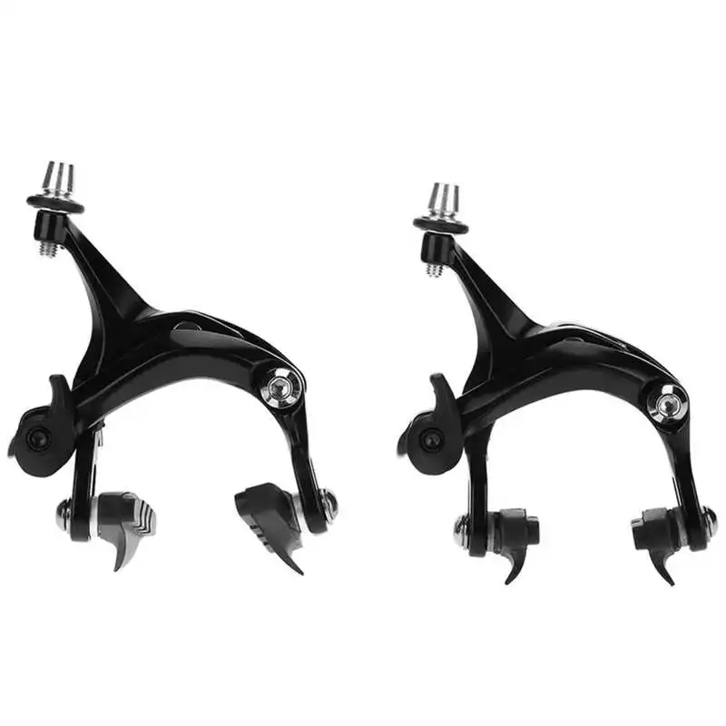 

1Pair Bike Brake Racing Road Bike Dual Pivot Brake Aluminum Side Pull Caliper Front And Rear With Brake Pads V Type Brake