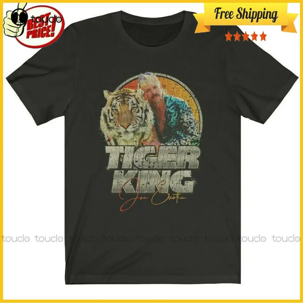 Футболка Freeship Tiger King 1999 года винтажная мужская футболка сделанная в США