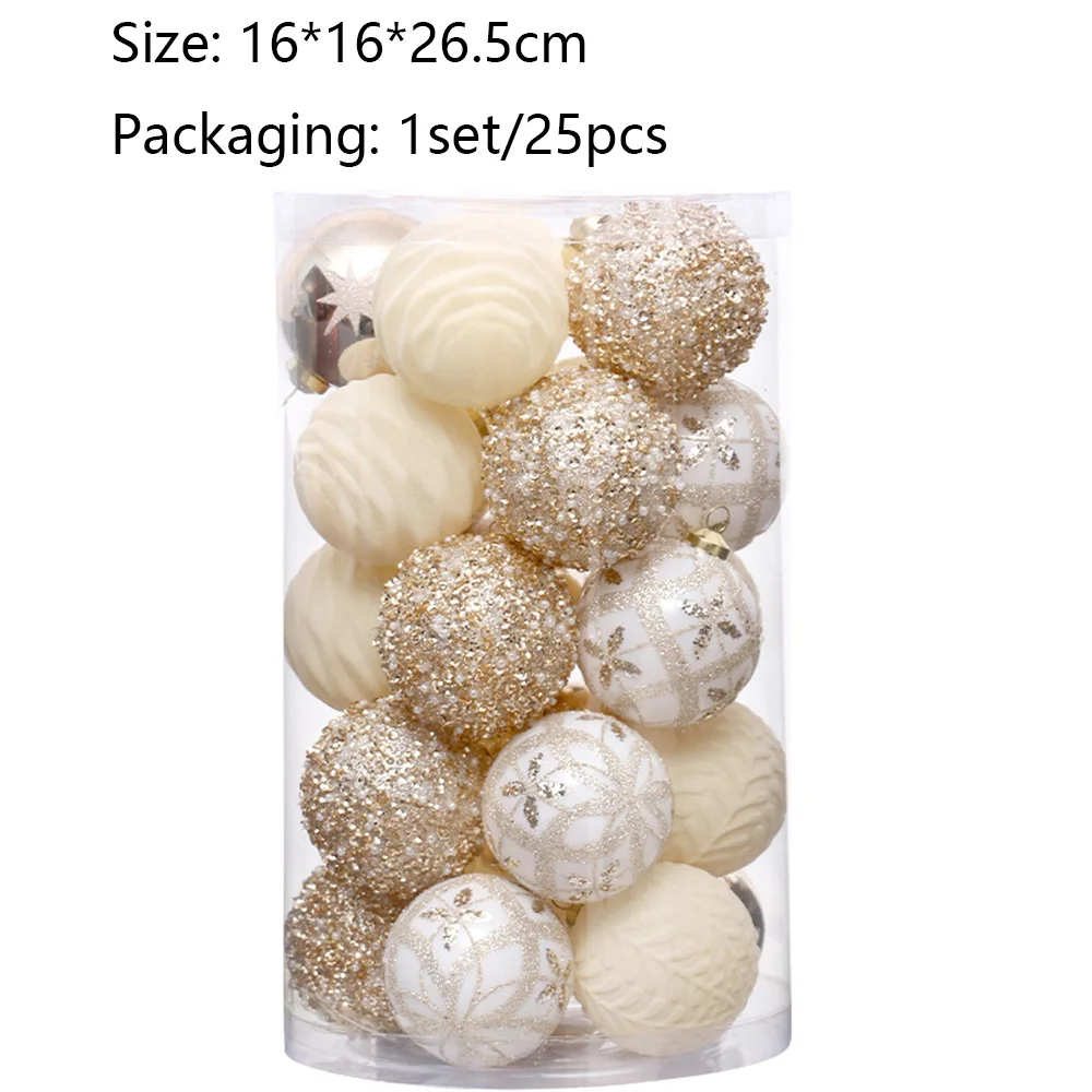 6 см рождественские украшения в европейском стиле тонкий флокированный набор