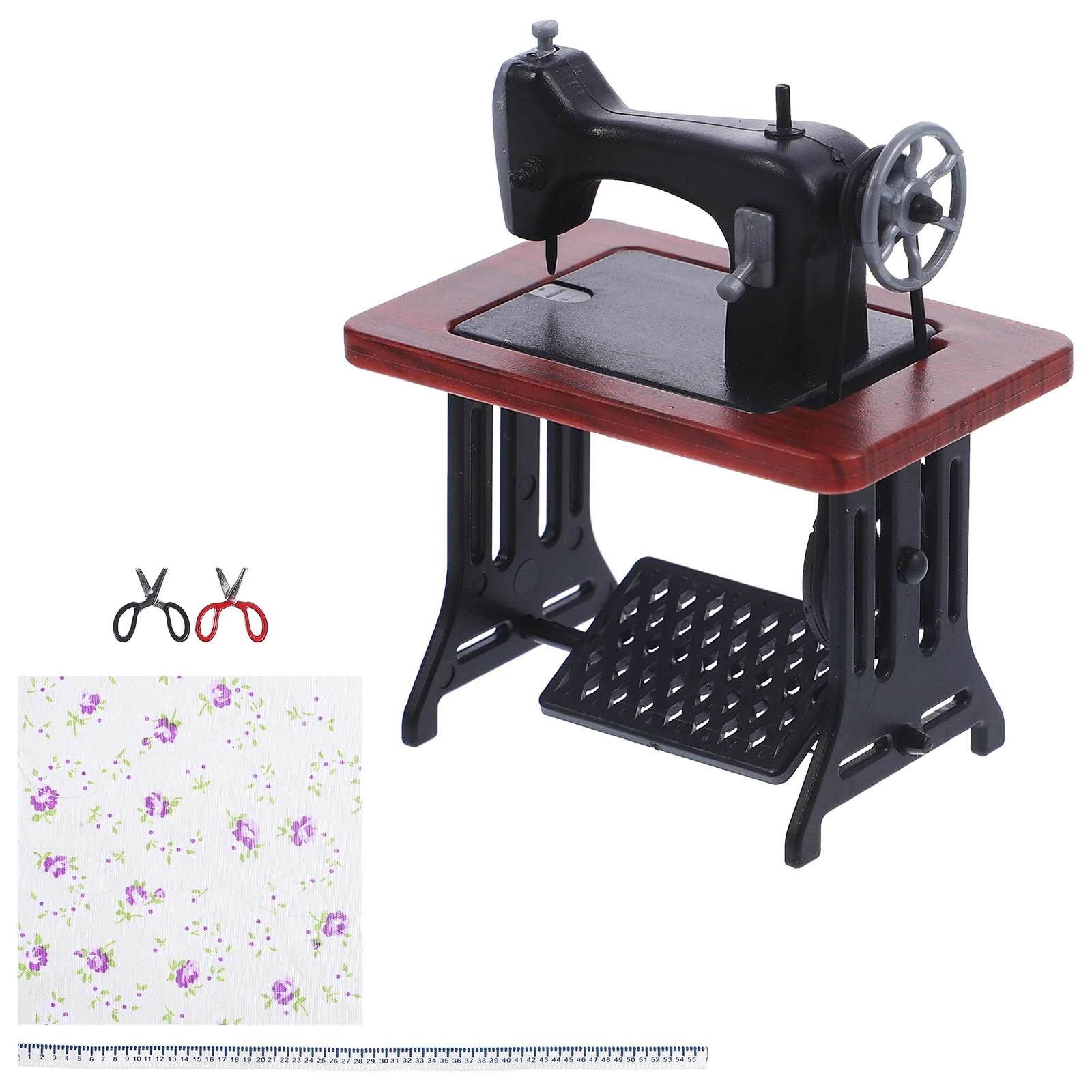 

Sewing Tailor Model Simulation Machine Statues Miniature House Accessories
