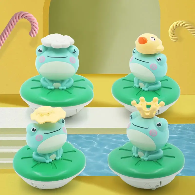 

Baby Bath Toys Children's Water Spray Frog Bathtub Pool Shower Head Waterproof Toys Floating Water Spray Frog Children's Gift