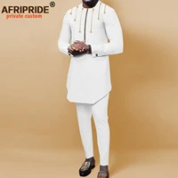 african men clothing blazer and pants 2 piece set kaftan dashiki outfits ankara outwear groomsmen suit tribal attire a2216028