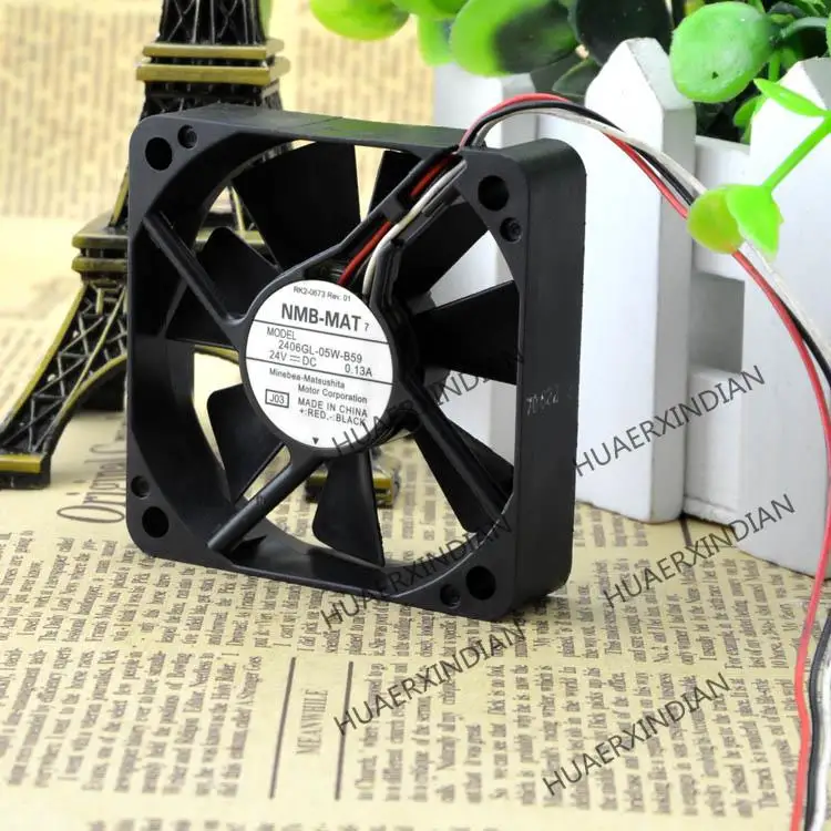 Новый комплект охлаждающих вентиляторов 2406GL-05W-B59 24 В 0.13A 6 см 6015 3